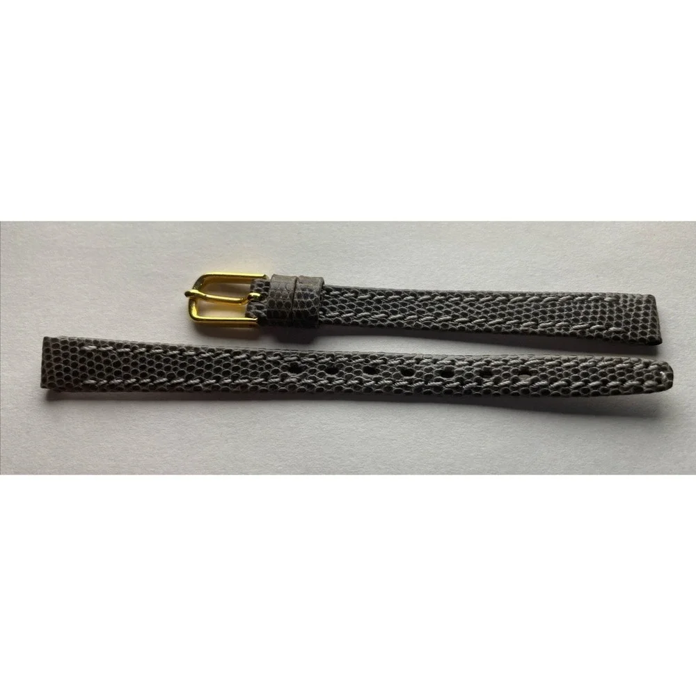 8mm Debeer Genuine Lizard Watch band Gray‎
